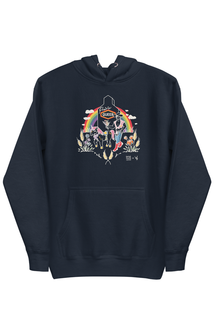 Prairie Queer Hoodie | Queer Prairie Apparel Canada Pride – Social
